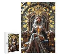 Puzzles pour Adultes1000 PCS Golden Throne Queen Puzzle pour Adultes - Jeu De Réflexion - Assemblage De Motifs - Idée Cadeau Unique pour Un Anniversaire 1000 PCS