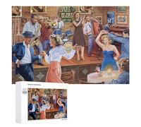 Puzzles pour Adultes1000 PCS Jazz Night A Colorful Gathering Puzzle Puzzle Décoratif Mural - Niveau Difficile - Idéal comme Cadeau pour Toute La Famille 1000 PCS