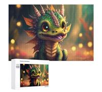 Puzzles pour Adultes1000 PCS Magical Baby Dragon Artwork -1 Puzzle Décoratif Mural - Niveau Difficile - Idéal comme Cadeau pour Toute La Famille 1000 PCS