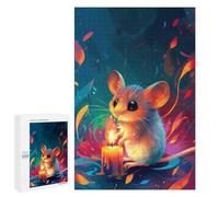 Puzzles pour Adultes1000 PCS Magical Mouse with Candle Puzzles pour Adolescents pour S'amuser en Famille Difficile Et Stimulant Un pour Les Jeux 1000 PCS