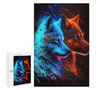 Puzzles pour Adultes1000 PCS Mystical Wolf Abstract Puzzle pour Adultes - Jeu Manuel - Décoration Et d'anniversaire 1000 PCS