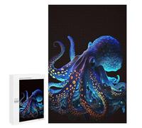 Puzzles pour Adultes1000 PCS Neon Octopus Puzzles pour Adultes - Jeu De Réflexion, Analyse Et Logique - Cadeaux Anti-Stress 1000 PCS
