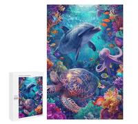 Puzzles pour Adultes1000 PCS Ocean Life Adventure Puzzles pour Adolescents pour S'amuser en Famille Difficile Et Stimulant Un pour Les Jeux 1000 PCS