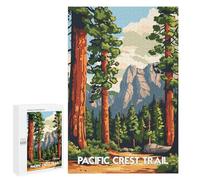 Puzzles pour Adultes1000 PCS Pacific Crest Trail Landscape Puzzles pour Adultes, Jeu De Réflexion, Décoration Intérieure, Aide À Stimuler Le Cerveau 1000 PCS