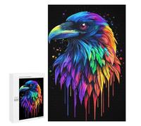 Puzzles pour Adultes1000 PCS Pop Art Rainbow Raven Puzzles pour Adultes - Décoration Murale - Défi Difficile - Cadeaux Uniques d'anniversaire Et De Noël 1000 PCS