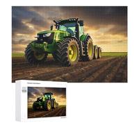 Puzzles pour Adultes1000 PCS Powerful Farm Tractor in Action Puzzle Décoratif Mural - Niveau Difficile - Idéal comme Cadeau pour Toute La Famille 1000 PCS
