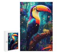 Puzzles pour Adultes1000 PCS Rainbow Toucan in Amazon Rainforest Puzzles pour Adultes : des Activités Amusantes en Famille, des Cadeaux pour Les Amis Et La Famille 1000 PCS