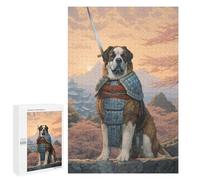 Puzzles pour Adultes1000 PCS Saint Bernard The Samurai Puzzle, Jeu De Réflexion Et De Logique, Idéal comme Cadeau pour Toute La Famille 1000 PCS