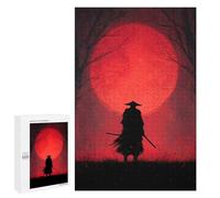 Puzzles pour Adultes1000 PCS Samurai Moonlit Forest Puzzles pour Adultes : des Activités Amusantes en Famille À Faire À La Maison - Un Jeu Familial Stimulant 1000 PCS
