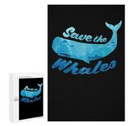 Puzzles pour Adultes1000 PCS Scuba Diving Save The Whal Puzzles pour Adolescents, Jouets Anti-Stress, Cadeaux pour Femmes, Activités Amusantes À La Maison 1000 PCS
