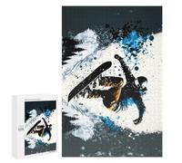 Puzzles pour Adultes1000 PCS Snowboarder in Action -9 Puzzle Décoratif Mural - Niveau Difficile - Idéal comme Cadeau pour Toute La Famille 1000 PCS