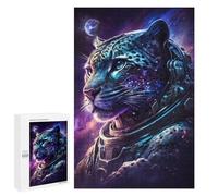 Puzzles pour Adultes1000 PCS Space Leopard Astronaut Art Print Puzzles pour Adolescents pour S'amuser en Famille Difficile Et Stimulant Un pour Les Jeux 1000 PCS