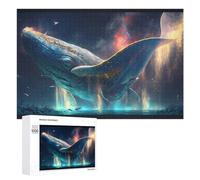 Puzzles pour Adultes1000 PCS Whale in Space Fantasy Puzzle Décoratif Mural - Niveau Difficile - Idéal comme Cadeau pour Toute La Famille 1000 PCS