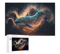 Puzzles pour Adultes1000 PCS Whale of A Dream Celestial Serenity Puzzle Décoratif Mural - Niveau Difficile - Idéal comme Cadeau pour Toute La Famille 1000 PCS