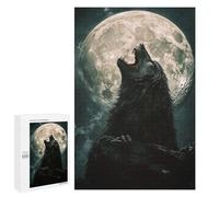 Puzzles pour Adultes1000 PCS Wolf Howling at Full Moon-6 Puzzles pour Adultes : des Activités Amusantes en Famille, des Cadeaux pour Les Amis Et La Famille 1000 PCS