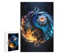 Puzzles pour Adultes1000 PCS Yin Yang Harmony Art Print Puzzles pour Adolescents pour S'amuser en Famille Difficile Et Stimulant Un pour Les Jeux 1000 PCS