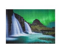 Puzzles pour Adultes1000pcs(38x26cm) Aurora Borealis Iceland Puzzles pour Adolescents Jeux Relaxants Cadeaux pour Femmes Cadeaux d'anniversaire Uniques 1000pcs(38x26cm)