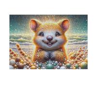 Puzzles pour Adultes1000pcs(38x26cm) Golden Hamster on Beach Puzzle pour Adultes - Jeu Manuel - Idée Cadeau pour Passer Le Temps À La Maison - Cadeaux De Noël Et d'anniversaire 1000pcs(38x26cm)