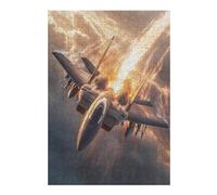 Puzzles pour Adultes1000pcs(38x26cm) Jet Fighter Speed Clouds Sky Puzzles pour Adolescents, Jouets Anti-Stress, Découpe De Précision, Cadeaux De Noël Et d'anniversaire 1000pcs(38x26cm)