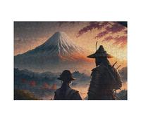 Puzzles pour Adultes1000pcs(38x26cm) Samurai Geisha Mount Fuji Jeu De Puzzle Stimulant Et Amusant pour Faire Travailler Vos Méninges 1000pcs(38x26cm)