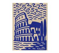 Puzzles pour Adultes1000pcs(52x38cm) Colosseum Illustration in Blue and Beige Puzzles pour Adolescents Jeux Relaxants Cadeaux pour Femmes Cadeaux d'anniversaire Uniques 1000pcs(52x38cm)