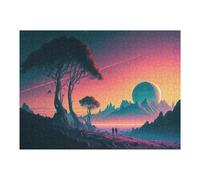 Puzzles pour Adultes1000pcs(52x38cm) Ode to Romanticism Puzzle pour Adultes, Jeu Familial, Course De Vitesse Manuelle, Idéal comme Cadeau pour Toute La Famille 1000pcs(52x38cm)