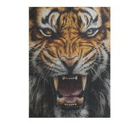 Puzzles pour Adultes1000pcs(52x38cm) Roaring Tiger Illustration Puzzles pour Adultes, Jouets Anti-Stress, Décoration Murale, Cadeaux pour Toute La Famille 1000pcs(52x38cm)