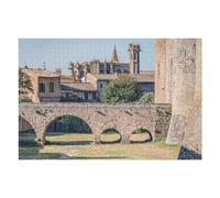 Puzzles pour Adultes1000pcs(75x50cm) Carcassonne Old Town Puzzle pour Adultes - Décoration Murale - Découpe De Précision - Activités Ludiques À La Maison 1000pcs(75x50cm)