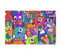 Puzzles pour Adultes1000pcs(75x50cm) Colorful Monster Mashup Jeu De Puzzle Stimulant Et Amusant pour Faire Travailler Vos Méninges 1000pcs(75x50cm)