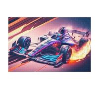 Puzzles pour Adultes1000pcs(75x50cm) Formula 1 Speed Racing Car Artwork Puzzles pour Adolescents Jeux Relaxants Cadeaux pour Femmes Cadeaux d'anniversaire Uniques 1000pcs(75x50cm)