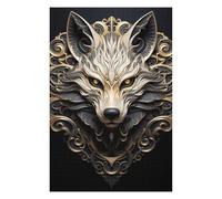 Puzzles pour Adultes1000pcs(75x50cm) Majestic Alpha Wolf Jeu De Puzzle Stimulant Et Amusant pour Faire Travailler Vos Méninges 1000pcs(75x50cm)