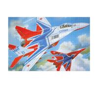 Puzzles pour Adultes1000pcs(75x50cm) Mikoyan MiG29 Jet War Puzzles pour Adolescents Jeux Relaxants Cadeaux pour Femmes Cadeaux d'anniversaire Uniques 1000pcs(75x50cm)