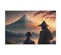 Puzzles pour Adultes1000pcs(75x50cm) Samurai Geisha Mount Fuji Puzzles pour Adolescents Jeux Relaxants Cadeaux pour Femmes Cadeaux d'anniversaire Uniques 1000pcs(75x50cm)