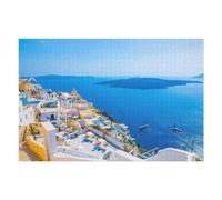 Puzzles pour Adultes1000pcs(75x50cm) Santorini Greece Summer Jeu De Puzzle Stimulant Et Amusant pour Faire Travailler Vos Méninges 1000pcs(75x50cm)