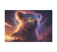 Puzzles pour Adultes1000pcs(75x50cm) Thundering Beast Epic Wildlife Artwork Puzzle pour Adultes - Décoration Murale - Découpe De Précision - Activités Ludiques À La Maison 1000pcs(75x50cm)