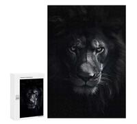 Puzzles pour Adultes300 PCS Black Lion Angry King Puzzles pour Adolescents, Jouets Anti-Stress, Cadeaux pour Femmes, Activités Amusantes À La Maison 300 PCS