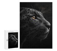 Puzzles pour Adultes300 PCS Black Panther Close-Up Puzzles pour Adultes - Décoration Murale - Défi Difficile - Cadeaux Uniques d'anniversaire Et De Noël 300 PCS