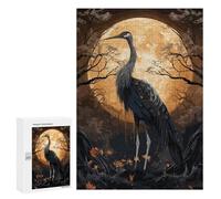 Puzzles pour Adultes300 PCS Black Stork Mythology Puzzles pour Adultes - Décoration Murale - Défi Difficile - Cadeaux Uniques d'anniversaire Et De Noël 300 PCS