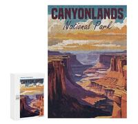 Puzzles pour Adultes300 PCS Canyonlands National Park Puzzles pour Adultes, Jeu De Réflexion, Décoration Intérieure, Aide À Stimuler Le Cerveau 300 PCS