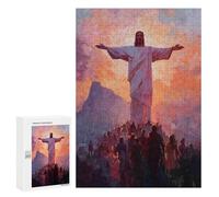 Puzzles pour Adultes300 PCS Christ in The Sky Puzzles pour Adolescents pour S'amuser en Famille Difficile Et Stimulant Un pour Les Jeux 300 PCS
