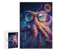 Puzzles pour Adultes300 PCS Colorful Octopus Art Print-5 Puzzles pour Adultes Jeux Relaxants Course De Vitesse Manuelle Activités Amusantes À La Maison 300 PCS