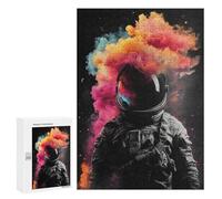 Puzzles pour Adultes300 PCS Cosmic Astronaut Smoke Art Puzzles pour Adolescents pour S'amuser en Famille Difficile Et Stimulant Un pour Les Jeux 300 PCS
