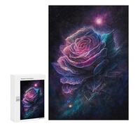 Puzzles pour Adultes300 PCS Cosmic Rose Bloom-1 Puzzles pour Adultes - Jeu De Réflexion, Analyse Et Logique - Cadeaux Anti-Stress 300 PCS