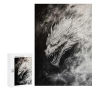 Puzzles pour Adultes300 PCS Dragon in The Clouds - Charcoal Drawing Puzzles pour Adultes - Jouets À Monter Soi-même - Décoration Murale - Cadeaux Uniques d'anniversaire Et De Noël 300 PCS