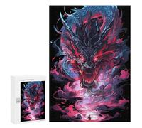 Puzzles pour Adultes300 PCS Dragon's Roar Fantasy Artwork Puzzles pour Adolescents pour S'amuser en Famille Difficile Et Stimulant Un pour Les Jeux 300 PCS