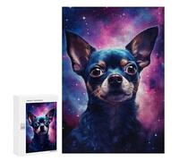 Puzzles pour Adultes300 PCS Galactic Pup Portrait -5 Puzzle Décoratif Mural - Niveau Difficile - Idéal comme Cadeau pour Toute La Famille 300 PCS