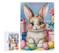 Puzzles pour Adultes300 PCS Happy Easter Bunny Gifts Puzzles pour Adultes - Jeu De Réflexion, Analyse Et Logique - Cadeaux Anti-Stress 300 PCS