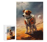 Puzzles pour Adultes300 PCS Jack Russell Terrier Mars Puzzle, Jeu De Réflexion Et De Logique, Idéal comme Cadeau pour Toute La Famille 300 PCS