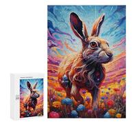 Puzzles pour Adultes300 PCS Magical Rabbit Garden Puzzle Décoratif Mural - Niveau Difficile - Idéal comme Cadeau pour Toute La Famille 300 PCS