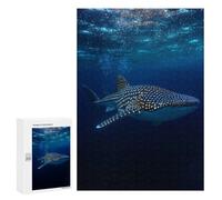 Puzzles pour Adultes300 PCS Majestic Whale Shark in The Deep Ocean Puzzle pour Adultes : Un Jeu Manuel Amusant Et Anti-Stress, Idéal pour Se Détendre 300 PCS